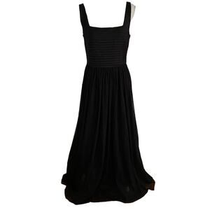 JS Collections Size 10 Evening Gown Formal Maxi Dress Sleeveless Black Tulle